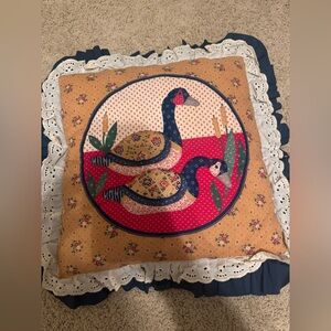 Vintage goose Pattern Pillow